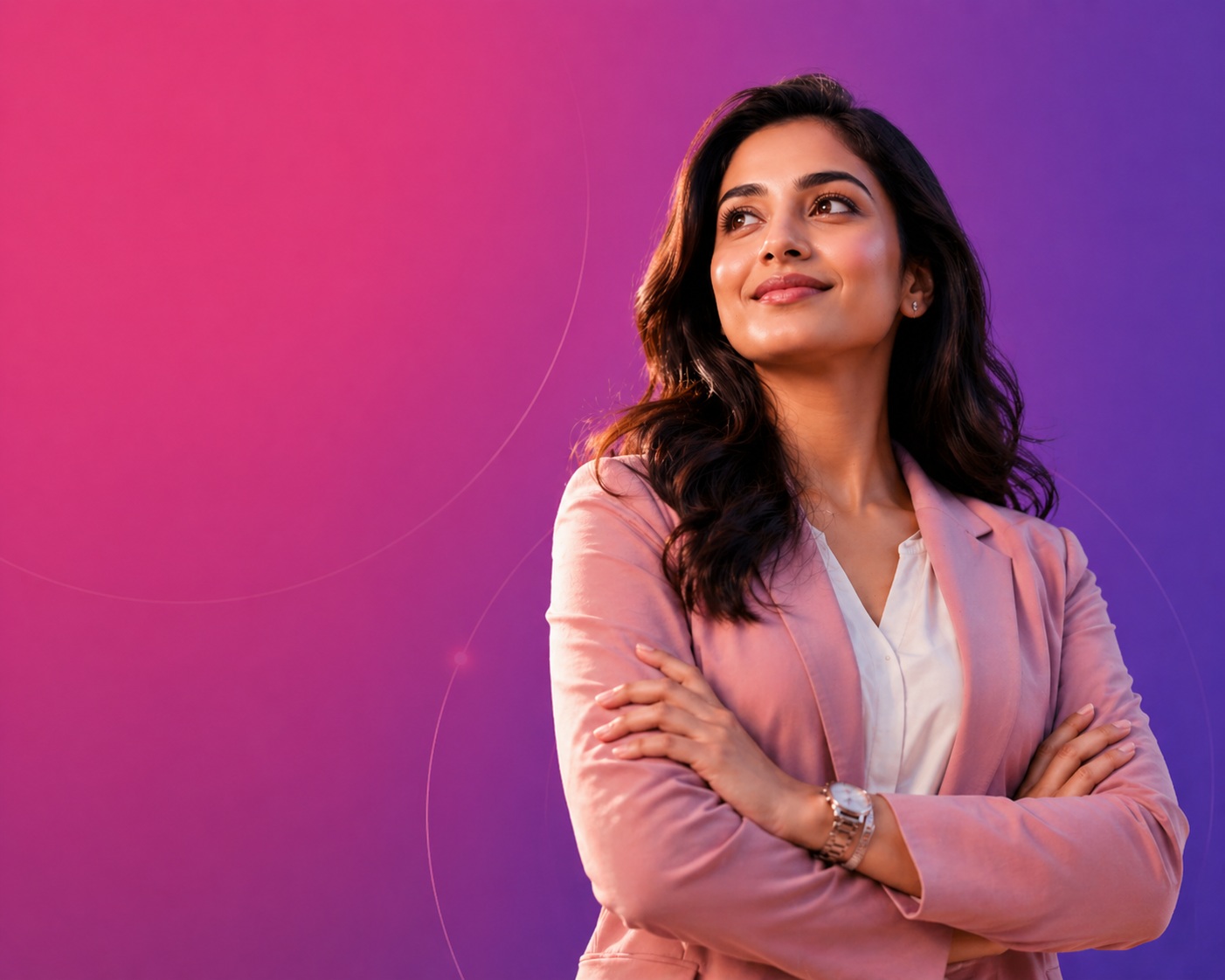 Confident working woman